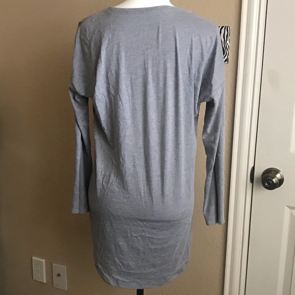 VS Cheetah Animal Print Long Sleeve Night Gown - Picture 4 of 5